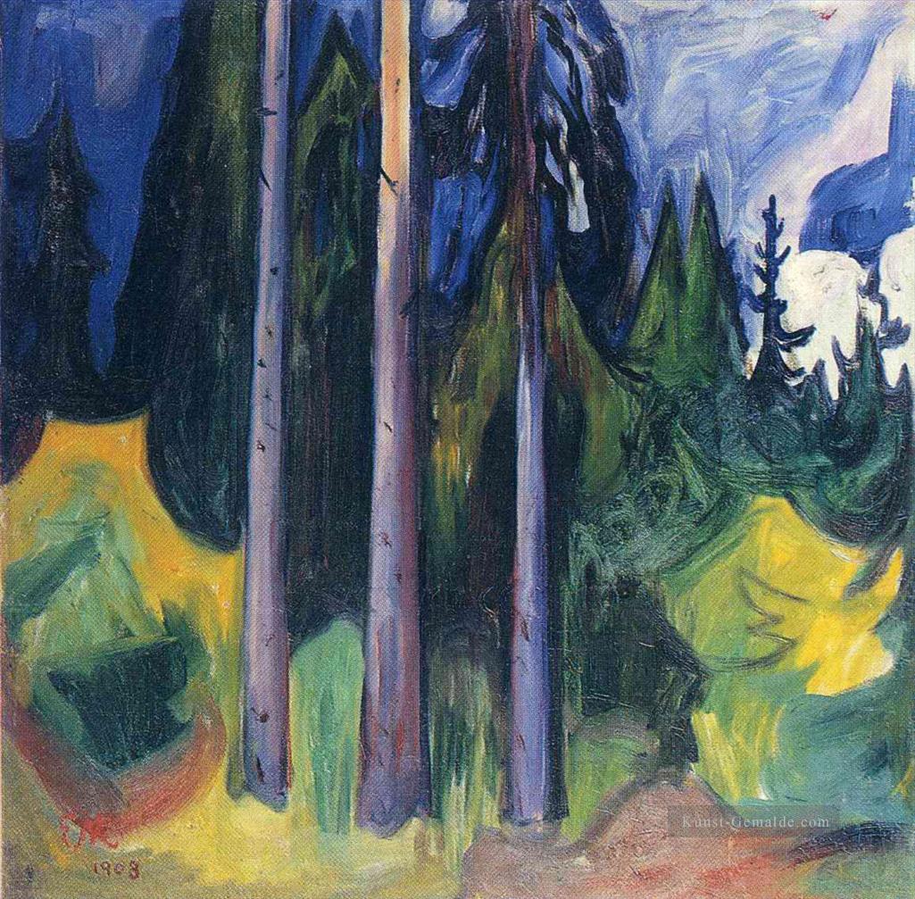 Wald 1903 Edvard Munch Expressionismus Ölgemälde